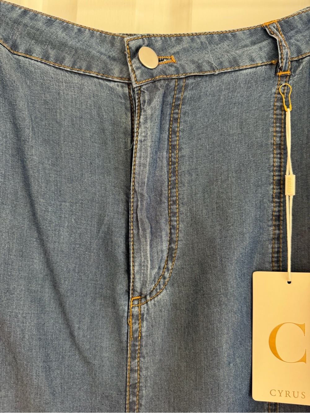 Cyrus Blue Denim Skirt - Picture 3 of 5